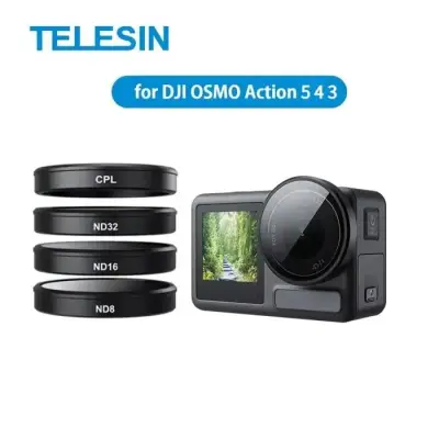 TELESIN OA-FLT-005 CPL+ND8,16,32 Filter Set for DJI ACTION 3,4,5...