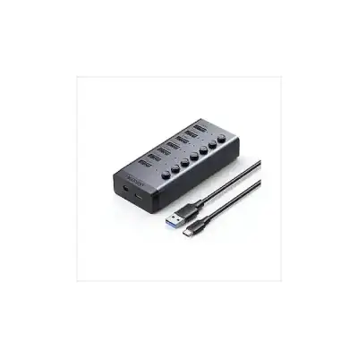 UGREEN CM481 7-Port USB 3.0 Powered Hub 5Gbps with Individual...