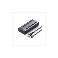 UGREEN CM481 7-Port USB 3.0 Powered Hub 5Gbps with Individual...