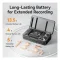 ULANZI A100 Wireless Lavalier Microphone Lapel Mic for Camera and Phone Type C/3.5mm/Plug, 32KHz 16Bit, Noise Cancellation, 13.5-Hour Battery, Clip on Microphone for Video Podcast Vlog YouTube - 3