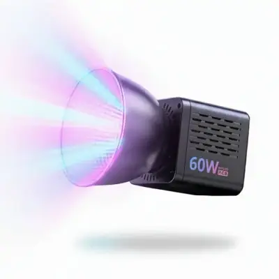 Ulanzi C60RGB 60W Bi-Color Video Light (RGB, JP Plug)