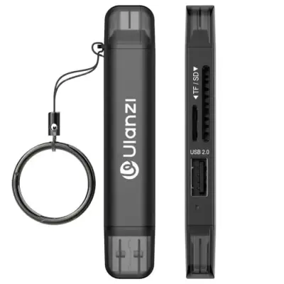 ULANZI CR1 3-in-1 USB Card Reader: SD/TF/USB
