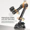 ULANZI HD02 10" Camera Magic Arm Super Clamp Kit with 360° Ball Head,Heavy-Duty Super Clamp,6.6lbs Load, 1/4"-20 & 3/8"-16 Mount, ARRI Pins, NATO Rail Articulating Friction Arm for DSLR/Monitor/Light - 3