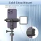 Ulanzi MA28 Phone Stand Clamp Gopro Tripod Mount 360 Rotation Phone Clip with Cold Shoe for Microphone Led Video Vlog Live - 3
