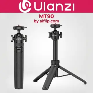 Ulanzi MT90 Cka Quick-Release mini Tripod for 5 Levels of Extendable, for Pocket 3/4 & Insta360 Luna For Both Tripod/Monopod, 8.3 - 24.4
