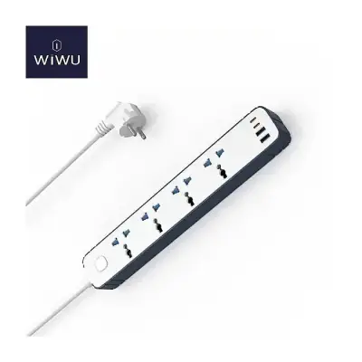 WiWU Wi-S007 PS422 20W GaN 8 in 1 Compact Charging Power Strip