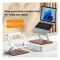 Wood Base Aluminum Alloy Desktop Laptop Tablet Bracket Heat Dissipation Notebook Stand v3.3 - 4