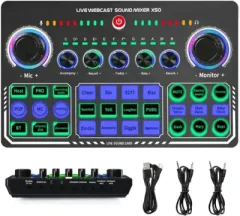 X50 Audio mixer voice changer for live streaming