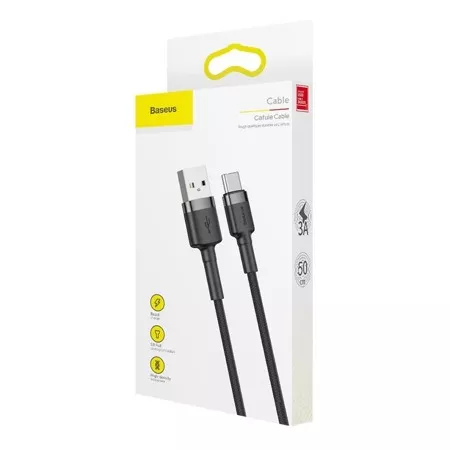Baseus Cafule USB Data Cable For Type-C 2A 2M (CATKLF-CG1) –...