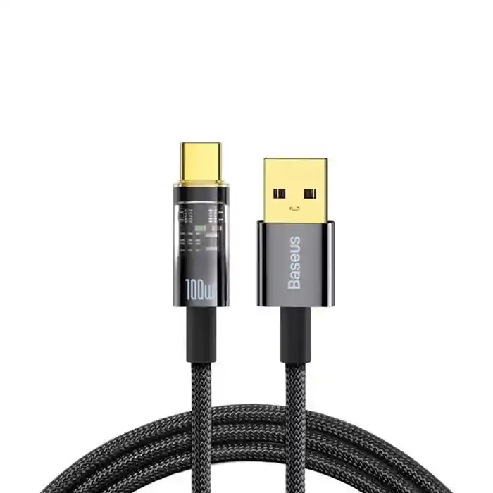 Baseus Explorer Series Auto Power-Off Cable USB to Type-C 100W...