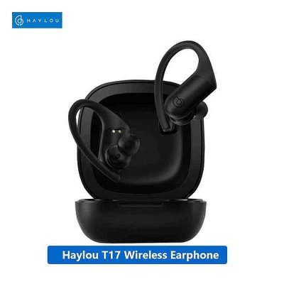 Haylou TWS T17 Sports Bluetooth Earphone - Black - Image 1