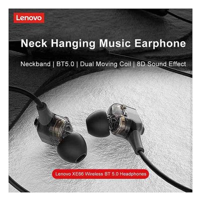 Lenovo XE66 wireless in-ear neckband - Black - Image 1