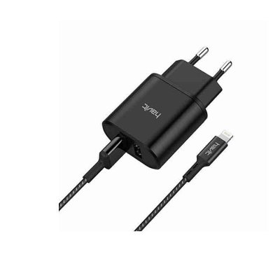 HAVIT ST822 2 in 1 USB charge kit with USB to lightning(iPhone) cable - Image 1