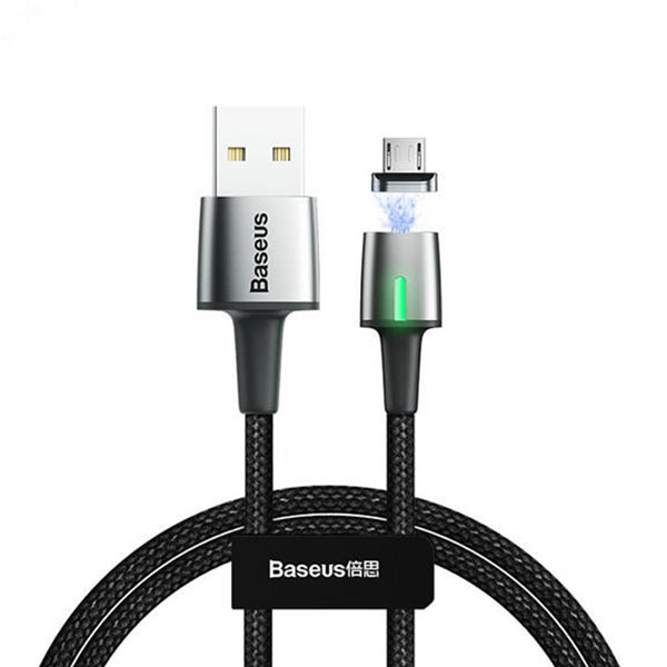 Baseus Zinc Magnetic 1.5A Cable USB For Micro 2M – Black