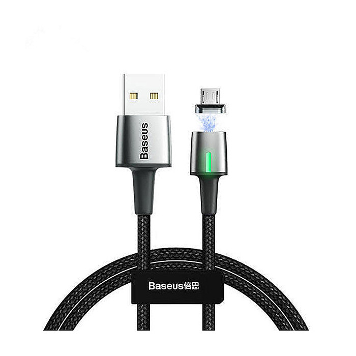 Baseus Zinc Magnetic 1.5A Cable USB For Micro 2M – Black