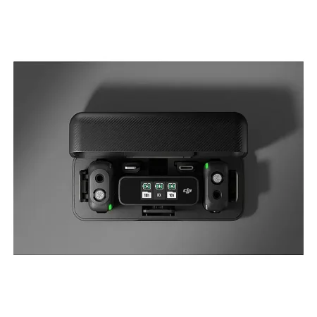 DJI Mic-Wireless Microphone System Portable Wireless Mic Lavalier with Dual-Channel Recording