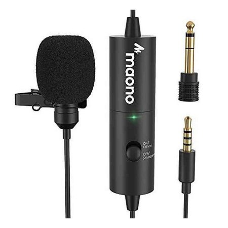 maono AU-100R Rechargeable Omnidirectional Lapel Microphone