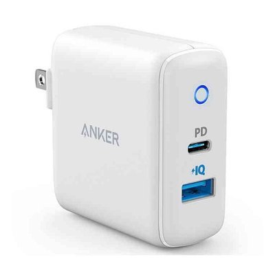 Anker PowerPort PD+ 2 Port Fast Charger Adapter With 18W Type-C & USB 30W - Image 1