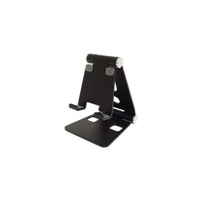 Aluminium Alloy Dual Foldable Desktop Rotary Tablet Stand Mobile Phone Holder Mount Bracket - Image 1