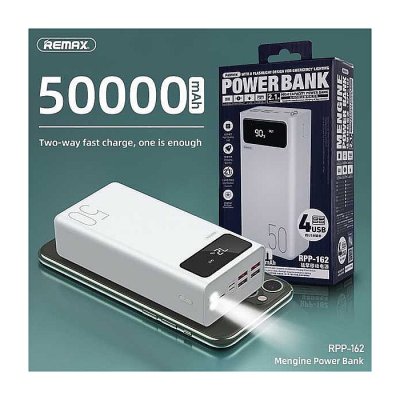 Remax RPP-162 50,000mah power bank with 4usb outputs & 3usb inputs - Image 1