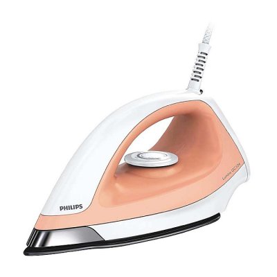 Philips GC104/01 Dry Iron Light Orange and White - Image 1