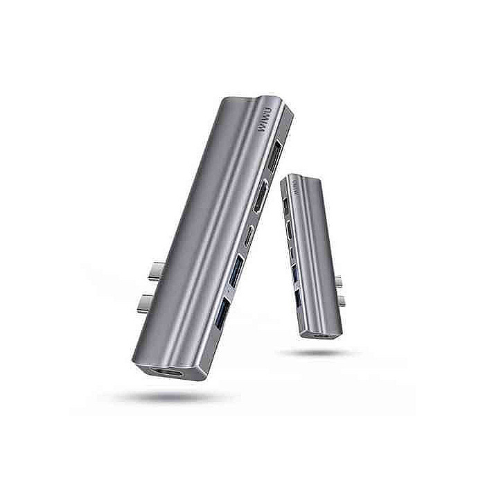 WiWU T9 8-in-1 Unibody Design Aluminum Alloy Type-C Hub