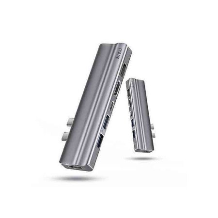 WiWU T9 8-in-1 Unibody Design Aluminum Alloy Type-C Hub
