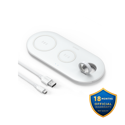 Anker PowerWave 3 In 1 Qi Certified Pad Wireless Charging Station - Image 1