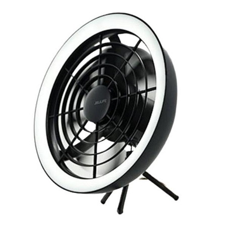 JISULIFE FA17 Outdoor LED Ceiling Fan with Long Tripod Stand