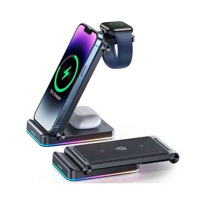 JOYROOM JR-WQN01 3 in 1 Magnetic Charging Station - Image 1
