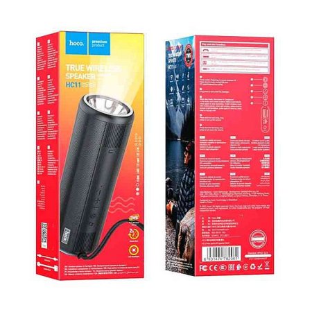 Hoco HC11 Bora Sports Waterproof Bluetooth Speaker with Flashlight