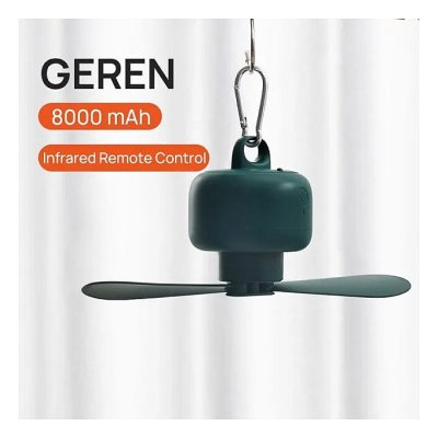 JISULIFE FA16 Portable USB Rechargeable Remote Control Ceiling Fan 8000mAh - Image 1