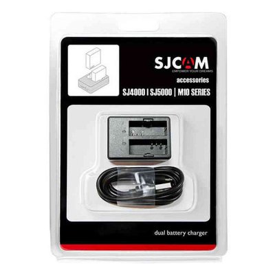 SJCAM Dual-Slot Battery Charger for SJ4000/SJ50000/M10 Series - Image 1