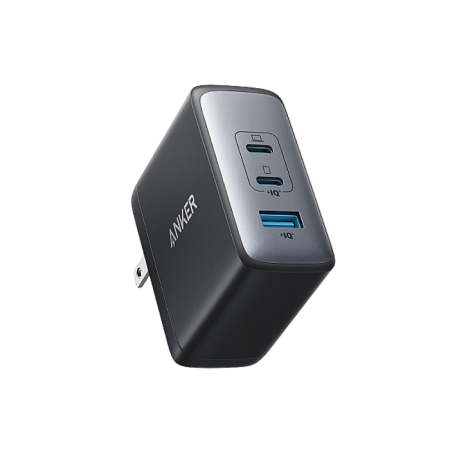 Anker 736 100W Charger ( Nano II), 3-Port Fast Compact GaN Charger for MacBook Pro, MacBook Air, Google Pixelbook, ThinkPad, Dell XPS, iPad Pro, iPhone 14/Pro, Galaxy S22/S20, and More