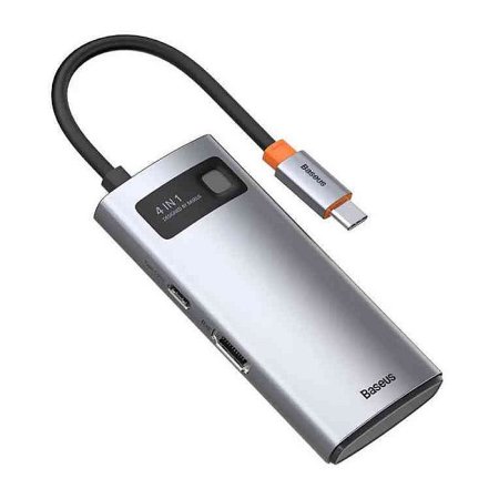 Baseus Metal Gleam Series 4-in-1 Multifunctional Type-C HUB Docking Station