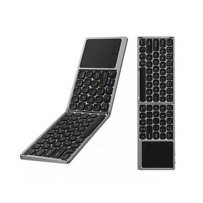 WiWU FMK-04 Fold Mini Rechargeable Wireless Keyboard with Touch Pad - Image 1