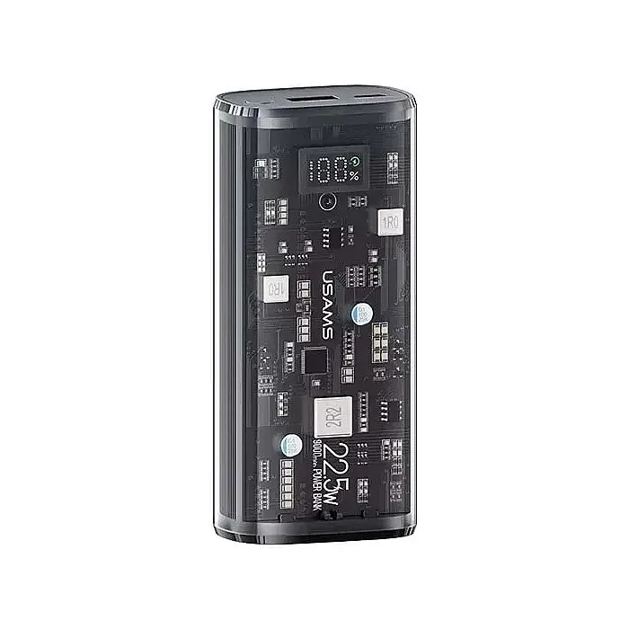 USAMS US-CD189 Transparent Digital Display Power Bank 9000mAh