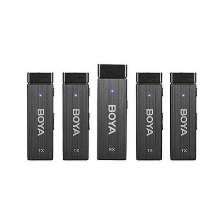 BOYA BY-W4 Ultracompact 2.4GHz Wireless Microphone camera & phone