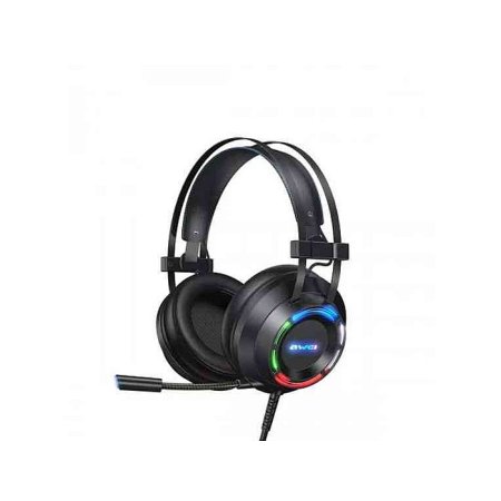 AWEI GM-2 Gaming Headset Surround Sound With Microphone Wired Headphone RGB Light For PC Computer Laptop Gamer