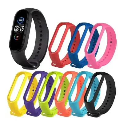 XIAOMI Mi Band 5/6/7 Silicone Strap Strap Smart Bracelet Replacement - Image 1