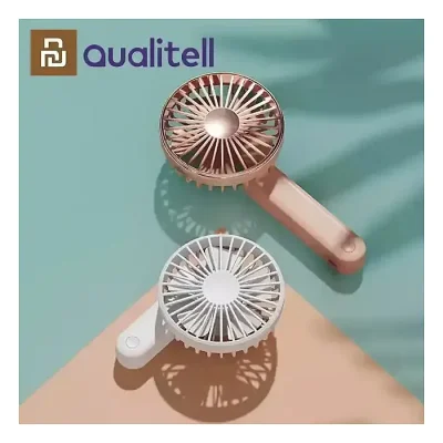 xiaomi qualitell f1 pro Portable Mini Rechargable Fan Hand Folding Hand Held Battery USB Travel Rechargeable Handheld Cooling Fans - Image 1