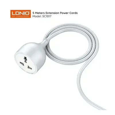 LDNIO SC1017 Universal Power Strip with Extension Power Cord 5m - Image 1