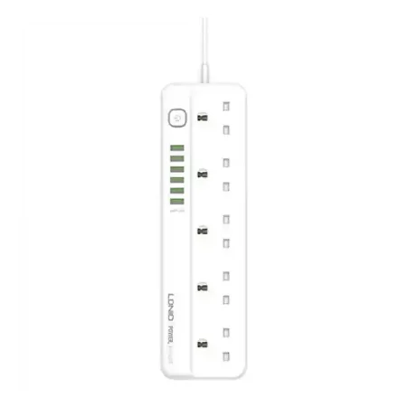 Ldnio Sk5691 Power Socket With 5 Ac Outlets And 6 USB Charging Ports
