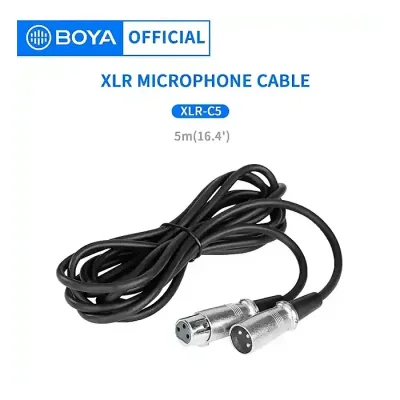 Boya XLR-C5 XLR Male to XLR Female Microphone Cable - Image 1
