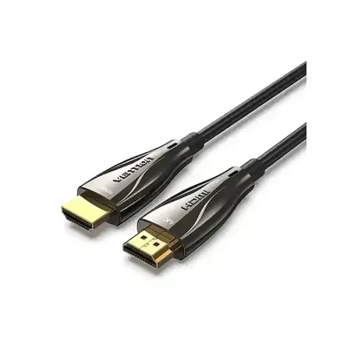 VENTION ALABT Optical HDMI Male to Male HD Cable 30M Black Zinc Alloy Type (4K) - Image 1