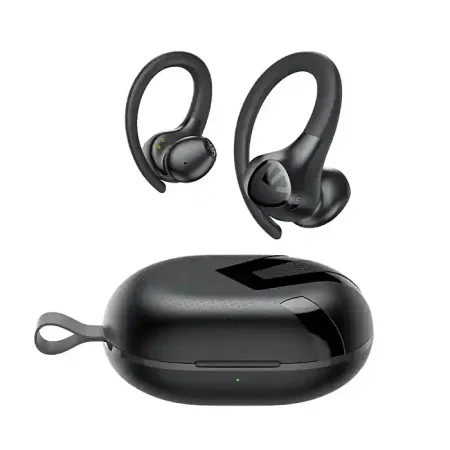 SoundPEATS Wings 2 Sports Over-Ear Wireless Earbuds Headphones Bluetooth 5.3 Waterproof Sports Over-Ear Hooks Earphones with Touch App Control 30Hours