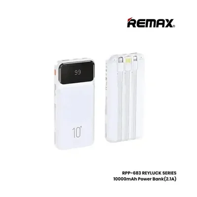 REMAX RPP-683 Power Bank 10000mAh Reyluck Series 2.1A Cabled - Image 1
