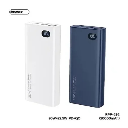 Remax RPP-292 20000mAh Gallop Series 20W+22.5W+PD+QC Fast Charging 4 Output Ports Power Bank