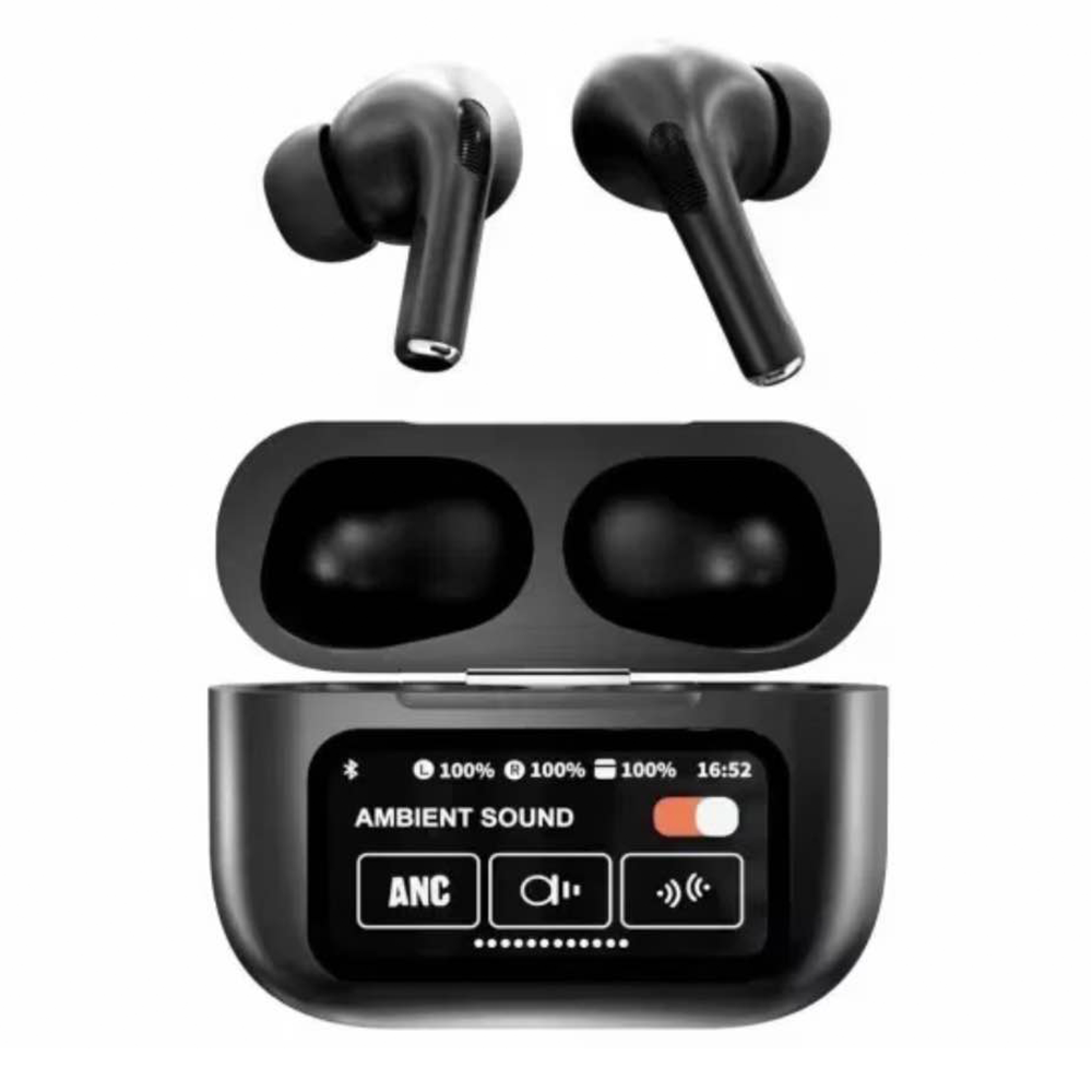 A9 Pro ANC Earbuds Touch Screen Display