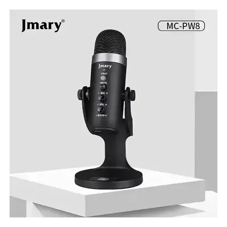 Jmary MC-PW8 Condenser USB Microphone For Podcasting, Gaming, Streaming, Recording,  Mobile Phones PC Computer & Laptop